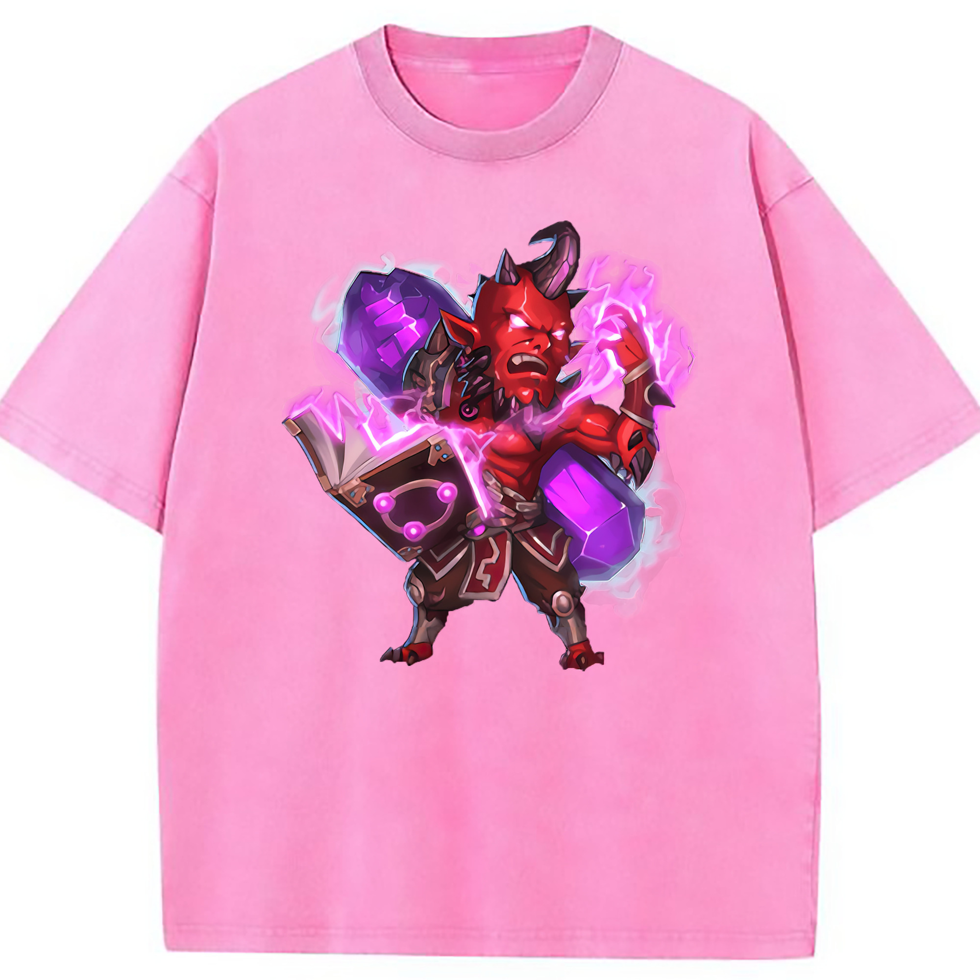 （画像用） リーグ・オブ・レジェンド League of Legends LOL 綿100% ヴィンテージ風 半袖Tシャツ（フロントプリント）